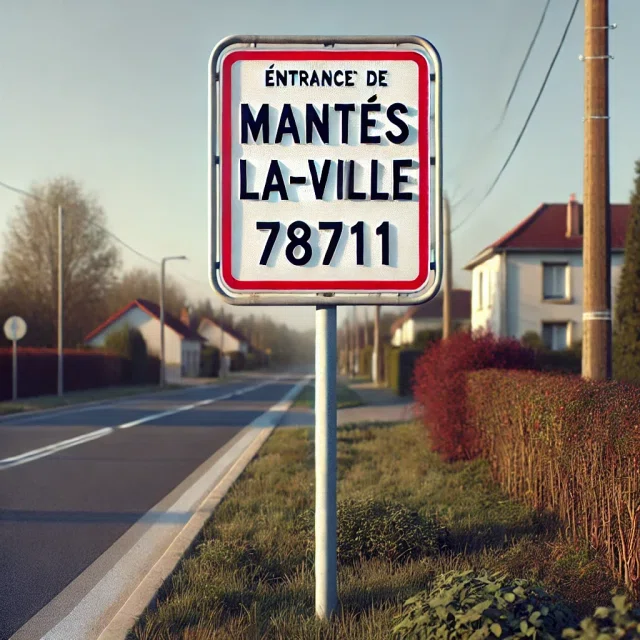 Mantes La Ville 1 Panneau Ville Mantes La Ville 78711