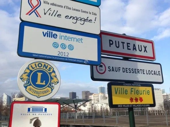 Puteaux 1 Panneau De Ville De Puteaux 92800